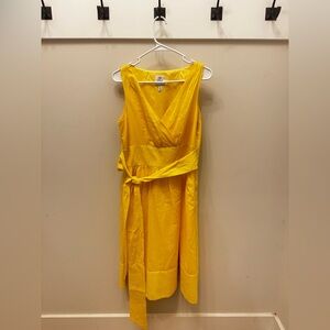 Suzi Chin for Maggy Boutique Vibrant Yellow Midi Dress